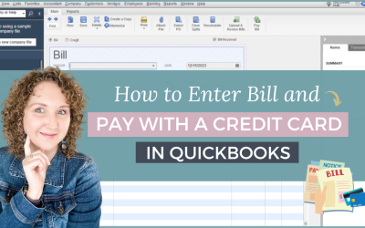 How to Enter Bill and Pay with a Credit Card in QuickBooks